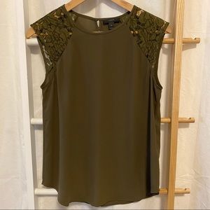 J. Crew - cap-sleeve or sleeveless lace shoulder blouse, 2